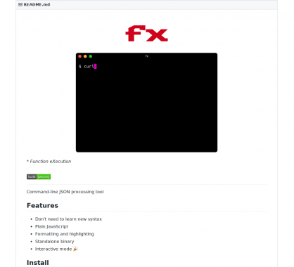 fx : Un outil en ligne de commande pour manipuler facilement des JSON depuis votre console