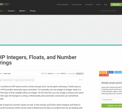 Focus sur les integers, float et string number en PHP avec des cas un peu spécifiques 