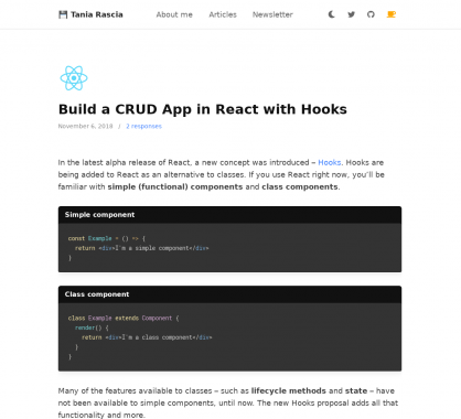 Créer une application de CRUD basique avec les Hooks React.js