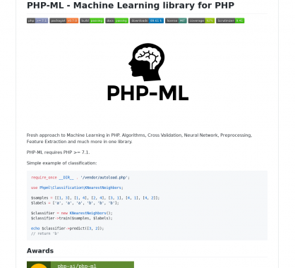 PHP-ML : une bibliothèque de machine learning pour PHP