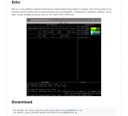 Ethr: un outil cross-OS pour mesurer ses performances réseaux