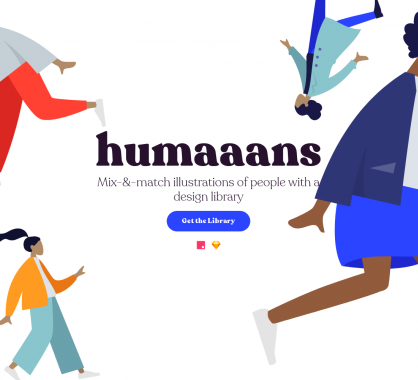 Humaaans : des illustrations de personnes configurables facilement pour vos designs