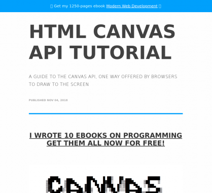 Un tutoriel complet sur les Canvas HTML