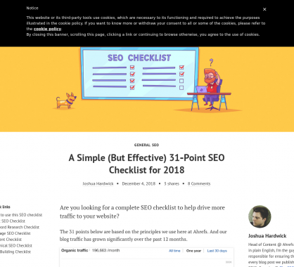 31 points SEO simples mais efficaces par Ahrefs