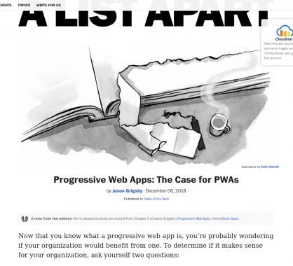 Progressive Web Apps : votre site a t-il besoin d'une PWA ?