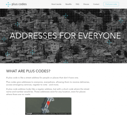 Plus codes : des codes de géolocalisation pour identifier les lieux sans adresses