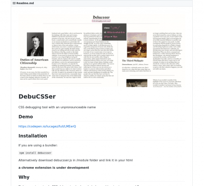 Debucsser: un outil pour debugger rapidement du CSS au hover sur du DOM