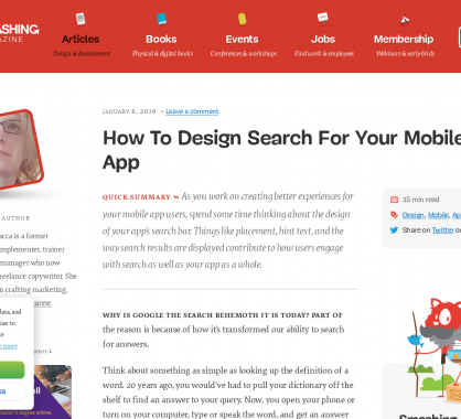 Comment designer une recherche pour mobile