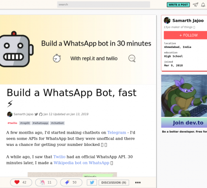 Construire un robot WhatsApp rapidement avec Twilio