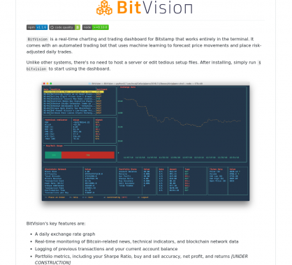 BitVision: Faites du trading de crypto directement dans votre terminal