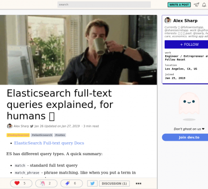 La recherche full-text d'ElasticSearch expliquée pour un humain