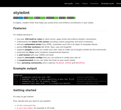 Stylelint: un outil de lint dédié à vos feuilles de style CSS