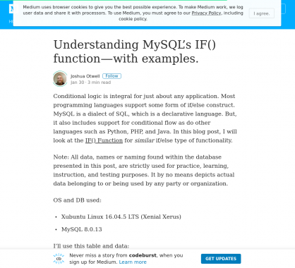 Comprendre la fonction IF() en MySQL avec des exemples