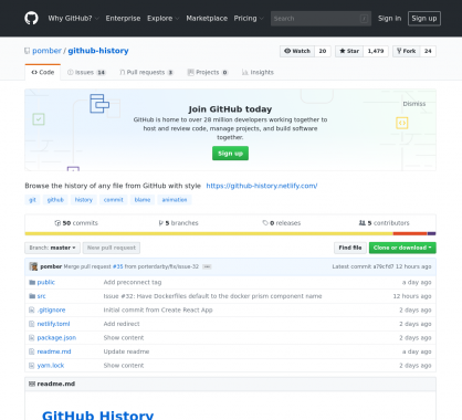 Github history: visualisez l'historique et versions d'un fichier sur github avec style