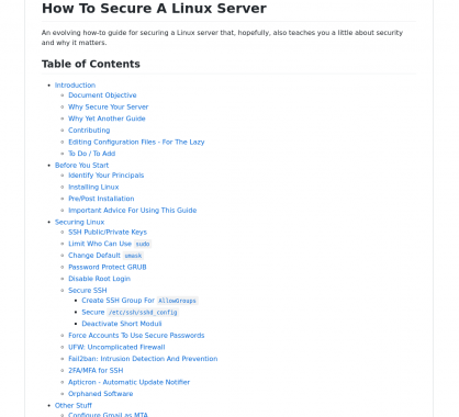 Comment sécuriser un serveur Linux