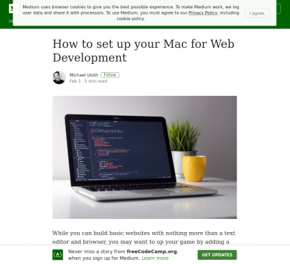 Comment setup un Mac pour du développement web