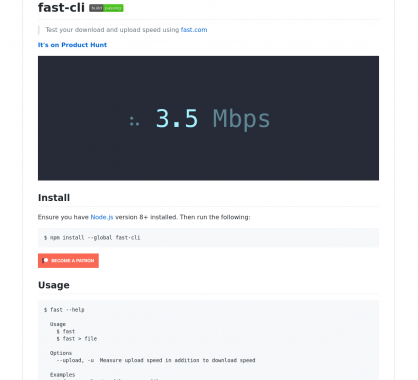 Fast-cli : testez facilement votre vitesse de connexion depuis votre console