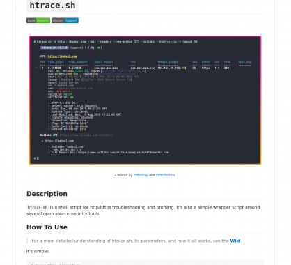 Htrace : un outil pour faire du profiling HTTP/HTTPS avancé