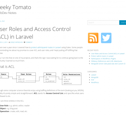 Focus sur les User Roles et ACL dans Laravel