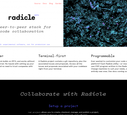 Radicle: une suite d'outils pour de la collaboration de code en P2P