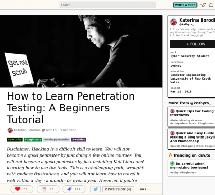 Un tutoriel pour démarrer dans les tests de pénétration de sécurité