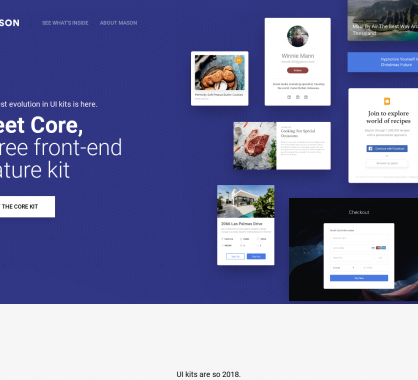 Mason Core: un kit frontend de composants React ou HTML