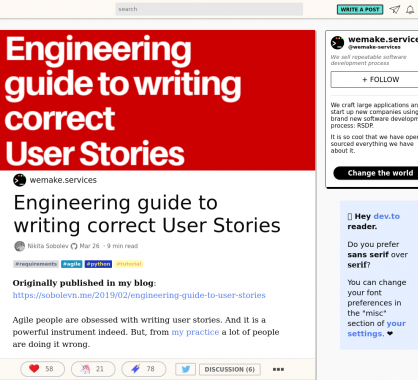 Un guide pour écrire correctement des User Stories