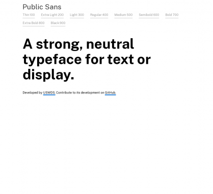 Public Sans : une font open source pour le web et le display