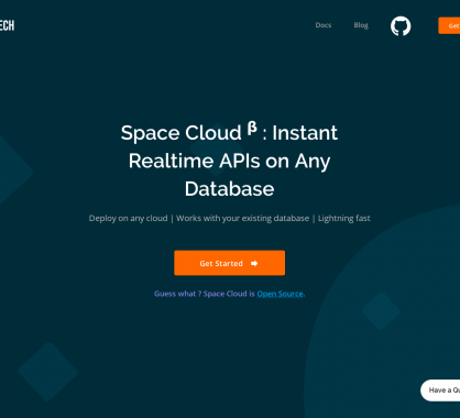 Space Cloud : une plateforme opensource pour créer des API temps réel depuis n'importe quelle BDD