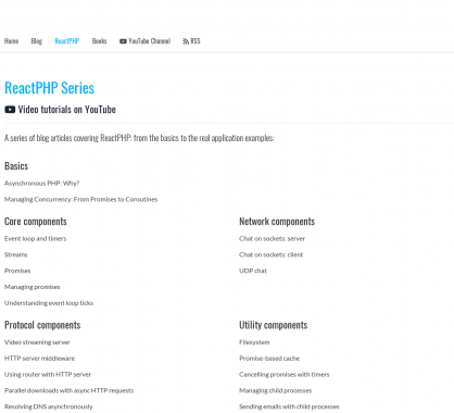 ReactPHP : une collection de tutos pour maîtriser ReactPHP