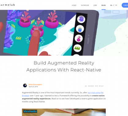 Créer une application de réalité augmentée en React Native