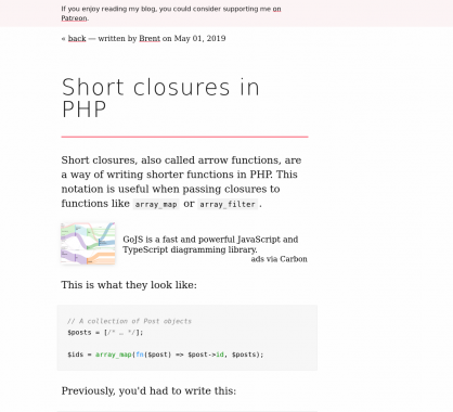 Les short closures en PHP