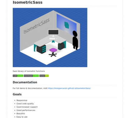 IsometricSass: Une lib Sass composée de fonctions isométriques