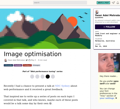 Optimisation d'images pour le web
