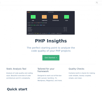 PHP Insights : un outil d'analyse de la qualité de code de vos projets PHP