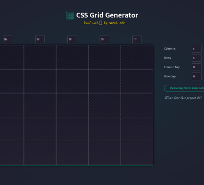 CSS Grid Generator : générez des CSS Grid visuellement en quelques clics
