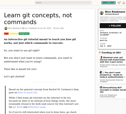 Apprendre les concepts de GIT sans passer par les commandes