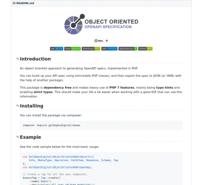 Générez votre spec OpenAPI en PHP en mode orienté objet