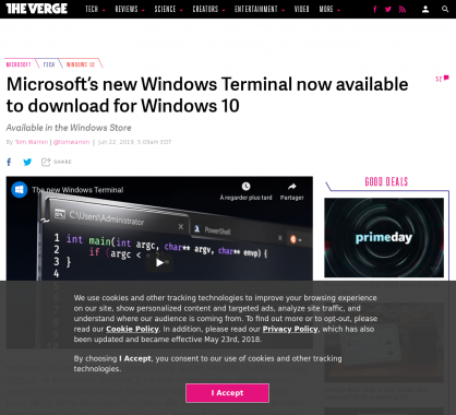 Le nouveau Terminal Windows disponible en téléchargement