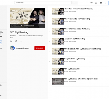 Google lance sa nouvelle série de vidéos SEO Mythbusting