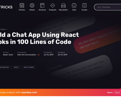 Créer une application de chat avec les hooks React en quelques lignes de code