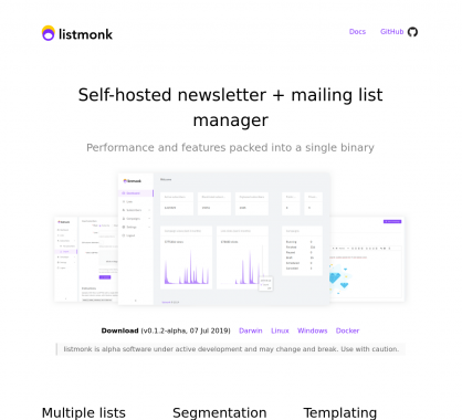 Listmonk : une plateforme de gestion de newsletters open source en Go + React