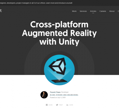 Unity : créez de la réalité augmentée cross-platform