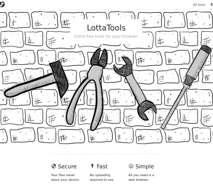 LottaTools : éditez vos PDF et images depuis un navigateur web