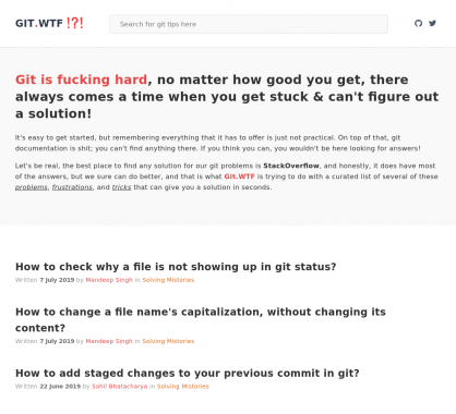 GIT WTF : une série de questions sur GIT