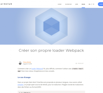 Créer son propre loader Webpack