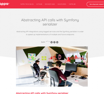 Abstracting API calls with Symfony serializer