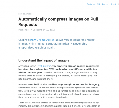 Compression automatique des images lors des Pull Requests