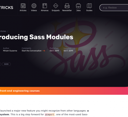 Modules Sass: le nouveau système de module pour vos styles en Sass