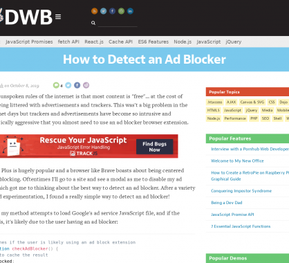 Comment détecter un Ad Blocker sur ses pages web ?